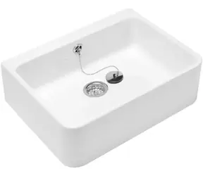 Villeroy & Boch O.novo - Keramický dřez na desku, 50x41 cm, CeramicPlus, alpská bílá 
