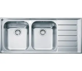 Franke Neptun - Nerezový dřez NEX 621/2 | 116x51 cm