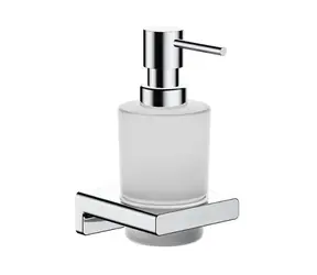 Hansgrohe AddStoris - Dávkovač mýdla s držákem | matné sklo/chrom