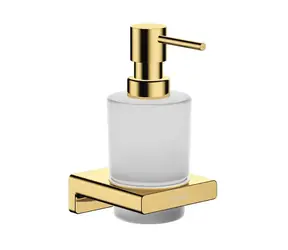 Hansgrohe AddStoris - Dávkovač mýdla s držákem | matné sklo/leštěný vzhled zlata