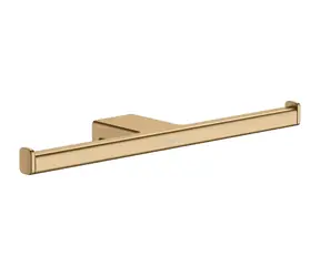 Hansgrohe AddStoris - Držák toaletního papíru dvojitý | kartáčovaný bronz