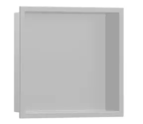 Hansgrohe XtraStoris Original - Výklenek do stěny s rámem | 30x30x10 cm | betonově šedá
