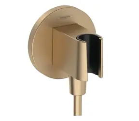 Hansgrohe Fixfit - Sprchové kolínko s držákem | kartáčovaný bronz