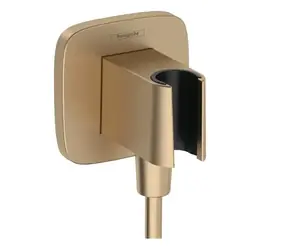 Hansgrohe Fixfit - Sprchové kolínko s držákem | kartáčovaný bronz