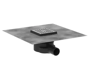Hansgrohe RainDrain Point - Podlahová vpust | 10x10 cm | kartáčovaná nerezová ocel