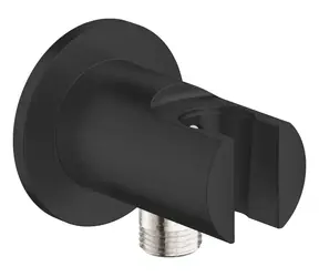 Grohe - Nástěnné kolínko s držákem, matná černá