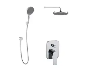 kielle - Sprchový set s baterií pod omítku, pro 2 spotřebiče, s příslušenstvím EcoSpare a tělesem, chrom
