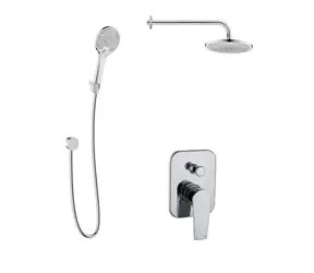 kielle - Sprchový set s baterií pod omítku, pro 2 spotřebiče, s příslušenstvím EcoSpare a tělesem, chrom