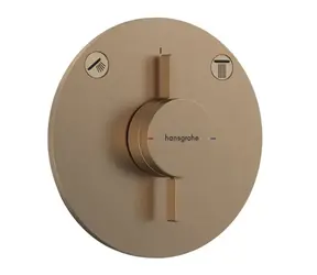 Hansgrohe - Baterie pod omítku, pro 2 spotřebiče, kartáčovaný bronz