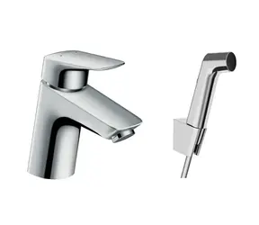 Hansgrohe - Umyvadlová baterie s bidetovou sprškou, chrom
