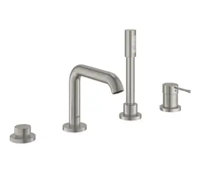 Grohe - Baterie na okraj vany, 4-otvorová instalace, supersteel