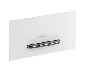 Villeroy & Boch - Ovládací tlačítko splachování, bílá/chrom