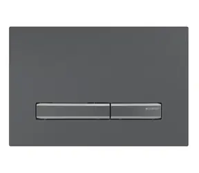 Geberit - Ovládání splachování, easy to clean, kartáčovaný černý chrom