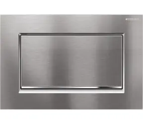 Geberit - Ovládací tlačítko splachování, kartáčovaný chrom/chrom