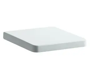 Laufen - Sedátko s poklopem, 468 x 368 mm, se zpomalovacím mechanismem, antibakteriální úprava, bílá