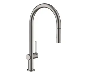 Hansgrohe - Dřezová baterie Talis s výsuvnou sprškou, sBox, kartáčovaný černý chrom