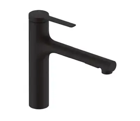 Hansgrohe - Dřezová baterie 160, s výsuvnou sprškou, sBox lite, matná černá