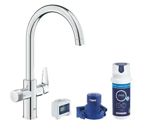 Grohe - Set dřezové baterie StartCurve s filtrací, chrom