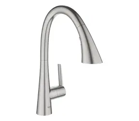 Grohe - Dřezová baterie s výsuvnou sprškou, supersteel