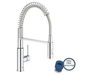 Grohe - Dřezová baterie s flexibilním ramenem a sprškou, chrom