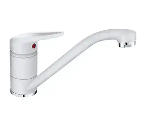 Franke - Páková dřezová baterie FC 9541.094, bílá-led