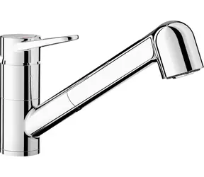Blanco - Dřezová baterie s výsuvnou sprškou, chrom