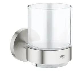 Grohe Essentials - Sklenička s držákem supersteel