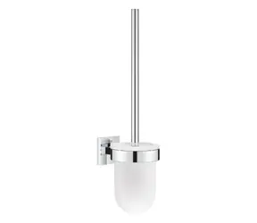 Grohe QuickFix Start Cube - WC štětka nástěnná s držákem sklo/chrom