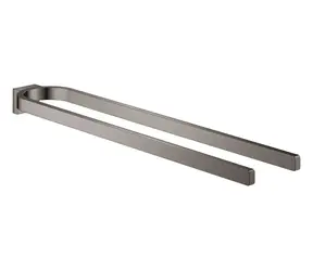 Grohe - Dvojitý držák na ručníky, Hard Graphite