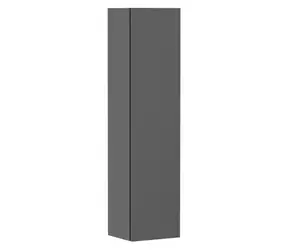 Hansgrohe - Vysoká skříňka, 40x165x35 cm, 1 dvířka, panty vpravo, matná šedá