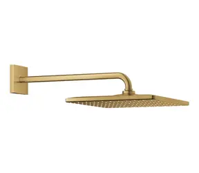 Grohe - Hlavová sprcha 310 Mono Cube 9,5 l/min, 1 proud, sprchové rameno 42 cm, kartáčovaný Cool Sunrise