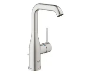 Grohe - Umyvadlová baterie s výpustí, supersteel
