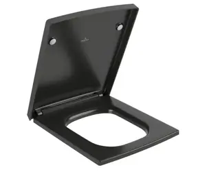 Villeroy & Boch - WC sedátko, SoftClosing, QuickRelease, Pure Black