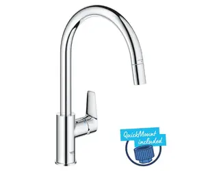 Grohe - Dřezová baterie s výsuvnou koncovkou, chrom