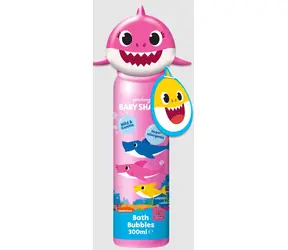 Corsair Toiletries BABY SHARK Bath Bubbles & Topper Pink / pěna do koupele 300 ml