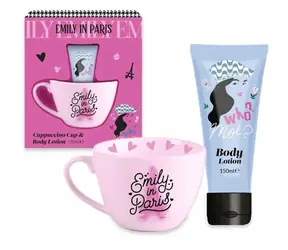 Corsair Toiletries EMILY IN PARIS Capuccino cup & 150 ml Body Lotion - dárková sada tělové mléko a hrníček