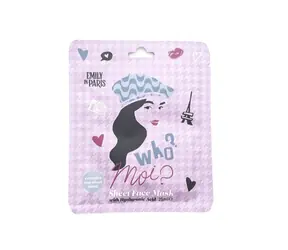 Corsair Toiletries EMILY IN PARIS Face Mask - maska na obličej s kyselinou hyaluronovou rúžová
