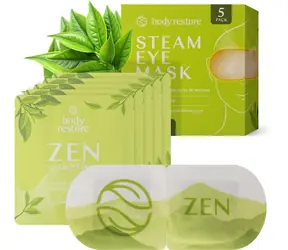 Body Restore Steam Eye Mask Green Tea / maska na oční okolí / 5ks