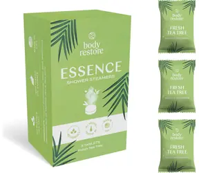Body Restore Essence Shower Steamers / tablety do sprchy / vůně Zelený čaj / 3 ks