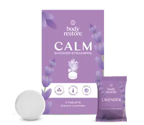 Body Restore Calm Shower Steamers / tablety do sprchy / vůně Levandule / 3 ks