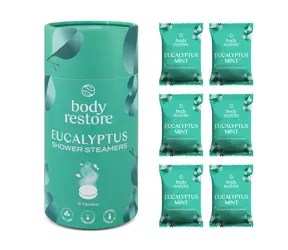 Body Restore Eucalyptus Shower Steamers / tablety do sprchy / vůně Eucalyptus & Máta / 6 ks
