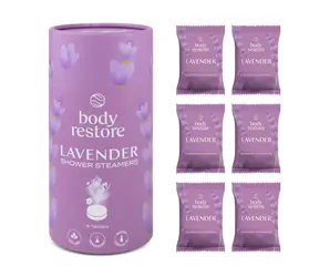 Body Restore Lavender Shower Steamers / tablety do sprchy / vůně Levandule / 6 ks