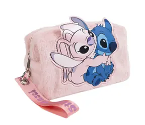 Cérda Make Up Stitch & Angel plyšová taštička růžová