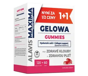 ALAVIS MAXIMA Gelowa Gummies 120 tablet + 60 kapslí / Kyselina hyaluronová / Collagen support / Doplněk stravy