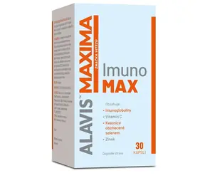ALAVIS MAXIMA ImunoMAX 30 kapslí / Doplněk stravy / Obsahuje minimálně 30 % imunoglobulinů v jedné kapsli