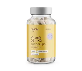 OlaOla Vitamin D3 a K2 podporující imunitu / 100 kapslí