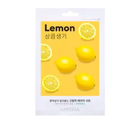 MISSHA Airy Fit Sheet Mask (Lemon) / Plátýnková maska s výtažkem z citronu / 19g