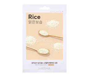 MISSHA Airy Fit Sheet Mask (Rice) / Plátýnková maska s výtažkem z rýže / 19g