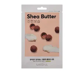 MISSHA Airy Fit Sheet Mask (Shea Butter) / Plátýnková maska s výtažkem bambuckého másla / 19g