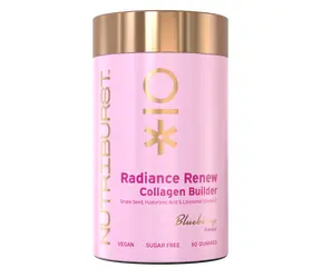 Nutriburst Premium Collagen Revive – gumídci s vitamíny a kolagenem pro zdravou pokožku a klouby, borůvka 60ks 